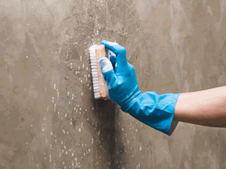 stubborn stain removal you can use TSP trisodium phosphate with warm water